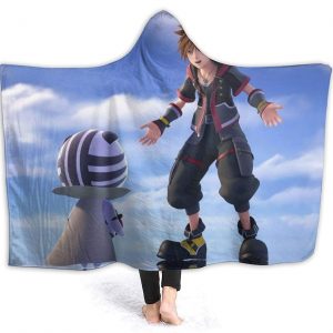 Kingdom-Hearts Hooded Blanket - Soft Flannel Blanket