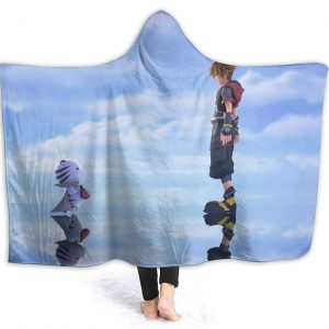 Kingdom-Hearts Hooded Blanket - Super Soft Flannel Blanket