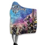 Kingdom-Hearts Hooded Blanket - Super Soft Flannel for Sofa Blanket