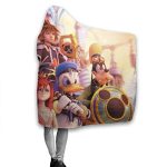 Kingdom-Hearts Hooded Blanket - Throw Flannel Blanket