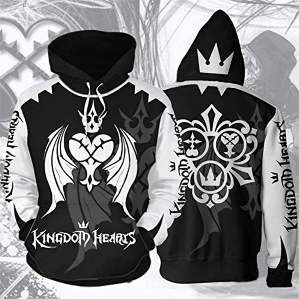 Kingdom Hearts Hoodies - 3D Print Pullover Gaming Hoodie