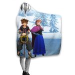 Kingdom-Hearts Soft Flannel Hooded Blanket