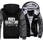 Kiss Jackets - Solid Color Kiss Series Autography Super Cool Fleece Jacket