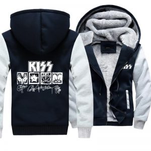 Kiss Jackets - Solid Color Kiss Series Autography Super Cool Fleece Jacket