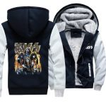 Kiss Jackets - Solid Color Kiss Series The Players Combination Super Cool Fleece Jacket