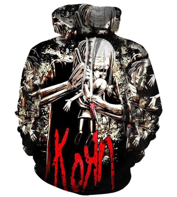 Korn Old Hoodies - Pullover Black Hoodie