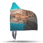 Landscape Hooded Blanket - Yosemite Valley Merced River Blanket