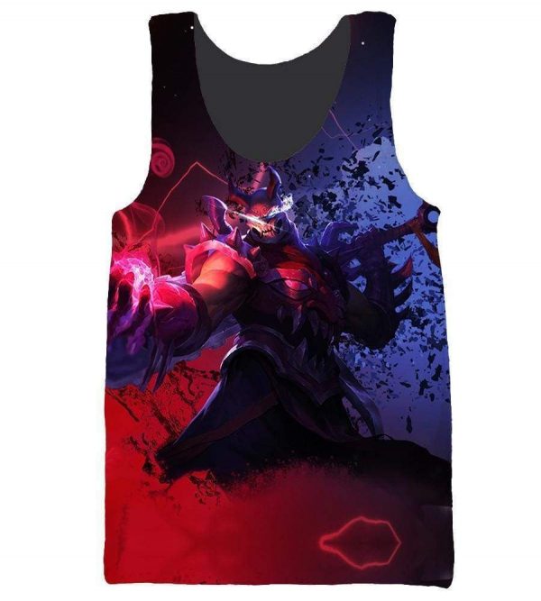 League Of Legend Shen Hoodies - Pullover Red Hoodie