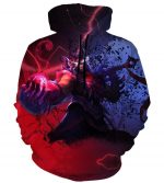 League Of Legend Shen Hoodies - Pullover Red Hoodie