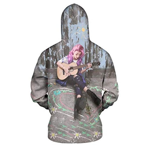 League of Legends Hoodies - Seraphine Unisex 3D Print Pullover Gaming Hoodie
