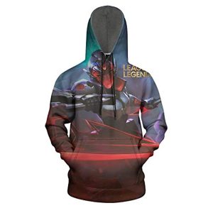 League of Legends Hoodies - Unisex 3D Print Pullover Gaming Hoodie
