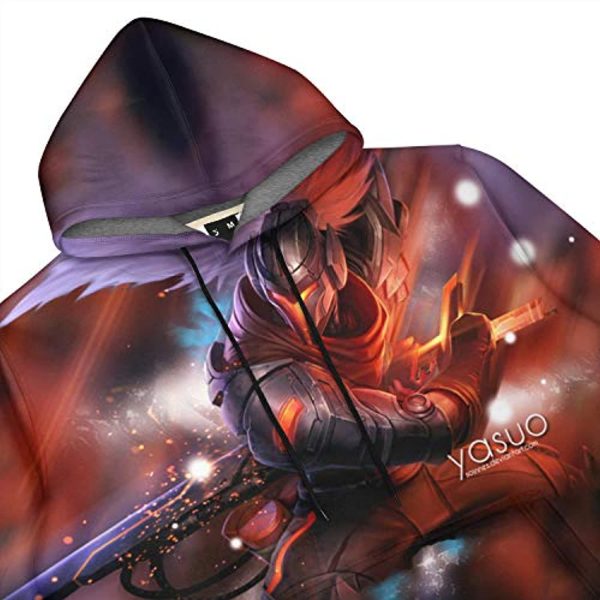 League of Legends Hoodies - Yasuo Unisex 3D Print Pullover Gaming Hoodie
