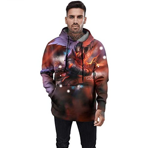 League of Legends Hoodies - Yasuo Unisex 3D Print Pullover Gaming Hoodie