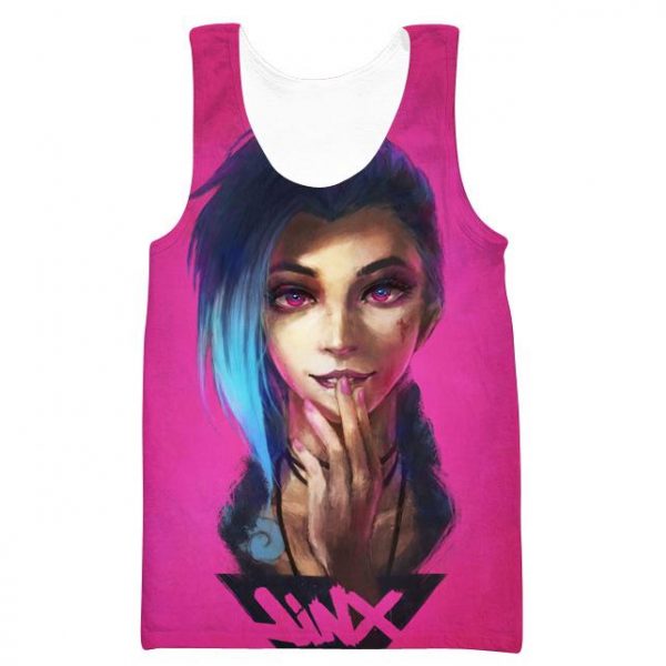League of Legends Jinx Hoodies - Pullover Pink Jinx Hoodie