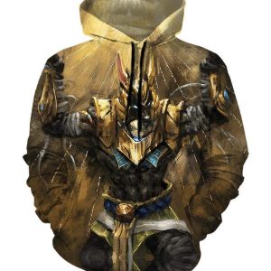 League Of Legends Nasus Hoodies - Pullover Yellow Hoodie