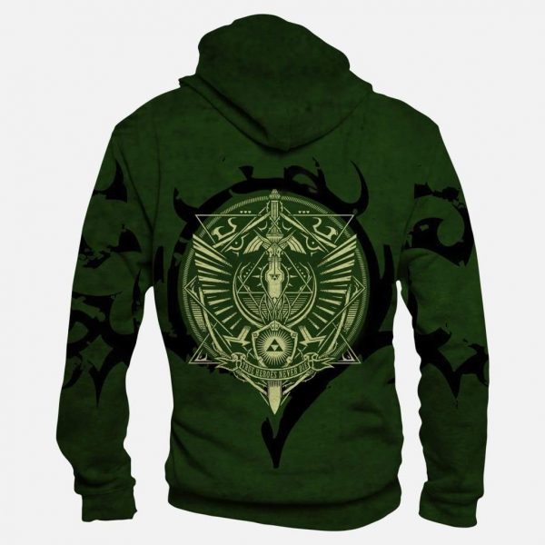 Legend Of Zelda Hoodies - Pullover Green Hoodie