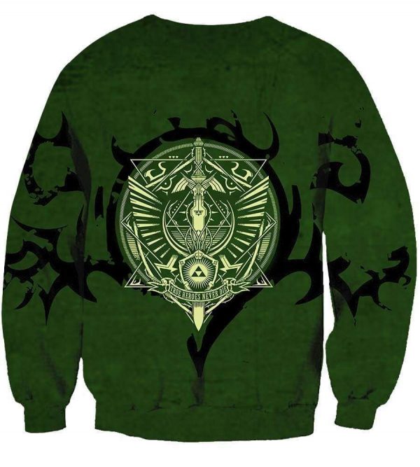 Legend Of Zelda Hoodies - Pullover Green Hoodie