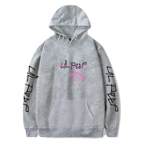 Lil Peep Hoodies - Angle Letter Printed  Pullover Hoodie
