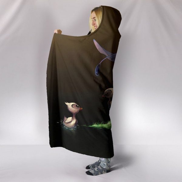 Lilo And Stitch Hooded Blankets -  Lilo And Stitch Super Cute Hooded Blanket