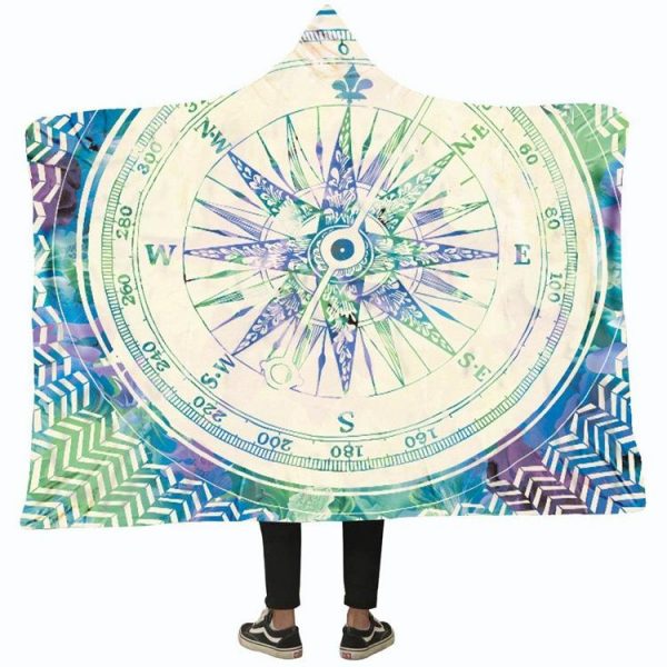 Magic Hooded Blankets - Magic Series Sun Roulette Pattern Fleece Hooded Blanket