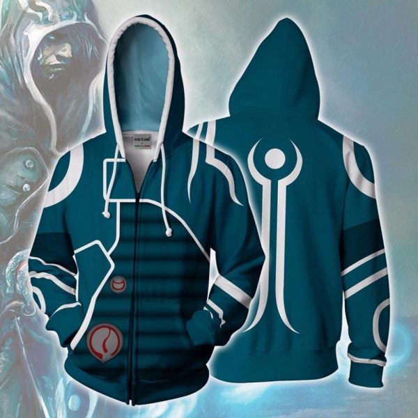 Magic: The Gathering Jace 3D Printed Zipper Hoodies