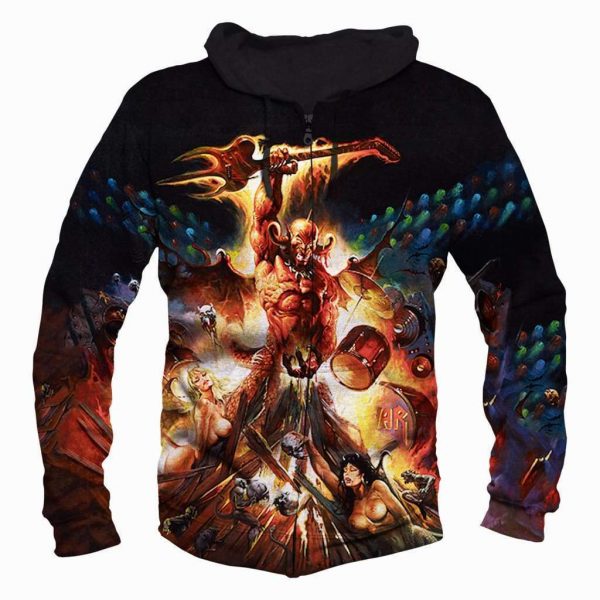Manowar Heavy Metal Band Hoodies - Pullover Black Hoodie