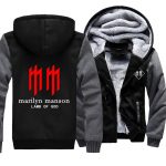 Marilyn Manson Jackets - Solid Color Marilyn Manson Lamb of God Super Cool Fleece Jacket
