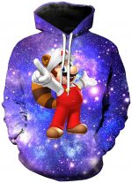 Mario Hoodie - 3D Full Print Drawstring Hooded Pullover Sweatshirt 9 Styles Optional