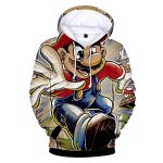 Mario Hoodie - Super Mario 3D Full Print Drawstring Hooded Pullover Sweatshirt