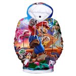 Mario Hoodie - Super Smash Bros 3D Full Print Drawstring Hooded Pullover Sweatshirt