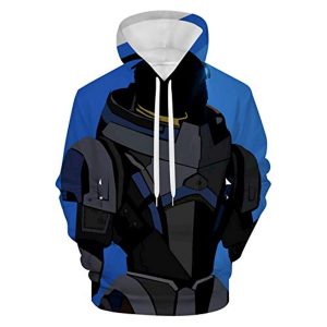 Mass Effect Hoodie - 3D Print Long Sleeve Hooded Jumper
