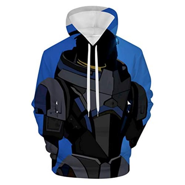 Mass Effect Hoodie - 3D Print Long Sleeve Hooded Jumper