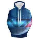 Mass Effect Hoodie - 3D Print Long Sleeve Hooded Jumper