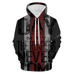 Mass Effect Hoodie - 3D Print Long Sleeve Hooded Jumper