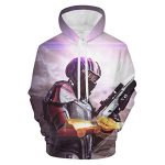 Mass Effect Hoodie - 3D Print Long Sleeve Hooded Jumper