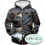 Mass Effect Hoodie - 3D Print Long Sleeve Hooded Jumper