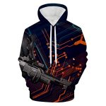 Mass Effect Hoodie - 3D Print Long Sleeve Hooded Jumper