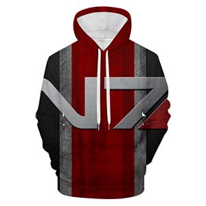 Mass Effect Hoodie - N7 3D Print Hooded Pullover Sweatshirt