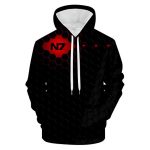 Mass Effect Hoodie - N7 3D Print Long Sleeve Hooded Jumper Black