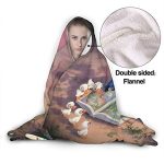 Men Women Wearable Blanket - Li-Lo & Sti-Tch Baby Anime Hooded Blanket