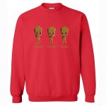 Men's Sweatshirts - Men's Sweatshirt Series I AM GROOT Icon Fleece Sweatshirt