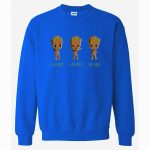 Men's Sweatshirts - Men's Sweatshirt Series I AM GROOT Icon Fleece Sweatshirt