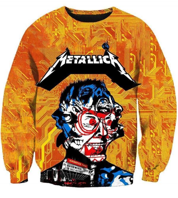 Metallica Hoodies - Pullover Yellow Hoodie