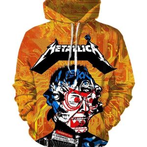 Metallica Hoodies - Pullover Yellow Hoodie