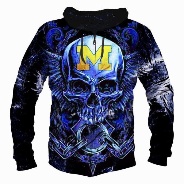 Michigan Wolverines Hoodies - Pullover Black Hoodie