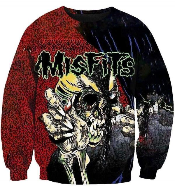 Misfits Hoodies - Pullover Red Hoodie