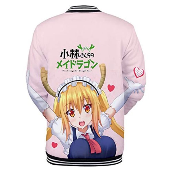 Miss Kobayashi's Dragon Maid Coat Button Up Crew Neck Jacket