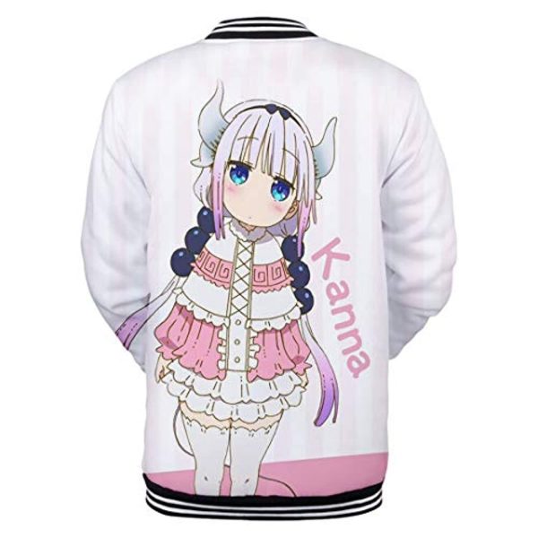 Miss Kobayashi's Dragon Maid Coat Button Up Crew Neck Jacket