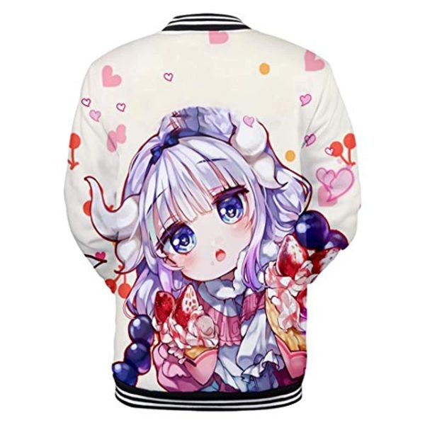 Miss Kobayashi's Dragon Maid Coat Button Up Crew Neck Jacket