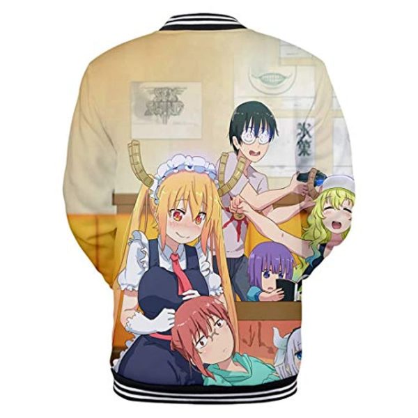 Miss Kobayashi's Dragon Maid Coat Button Up Crew Neck Jacket